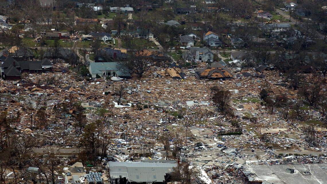 Aug. 29, 2005: Hurricane Katrina makes landfall in South MS